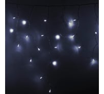 Светодиодная гирлянда NEON-NIGHT Бахрома постоянное свечение 2.4х0.6м 88 LED белый 255-055