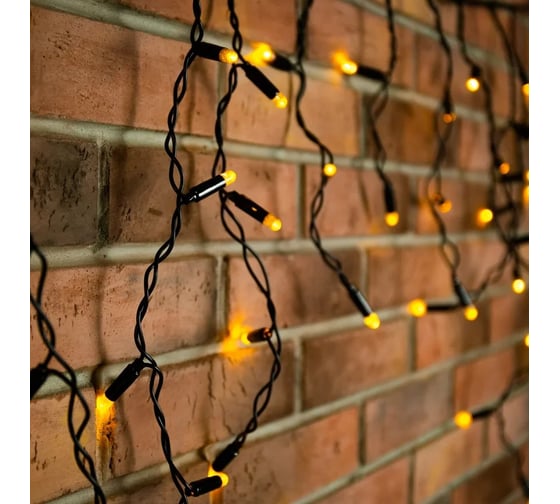 Светодиодная гирлянда NEON-NIGHT Бахрома постоянное свечение 2.4х0.6м 88 LED 255-041