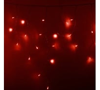 Светодиодная гирлянда NEON-NIGHT Бахрома постоянное свечение 2.4х0.6м 88 LED красный 255-052