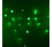 Светодиодная гирлянда NEON-NIGHT Бахрома постоянное свечение 2.4х0.6м 88 LED зеленый 255-054