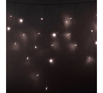 Светодиодная гирлянда NEON-NIGHT Бахрома постоянное свечение 2.4х0.6м 88 LED тёплый-белый 255-056