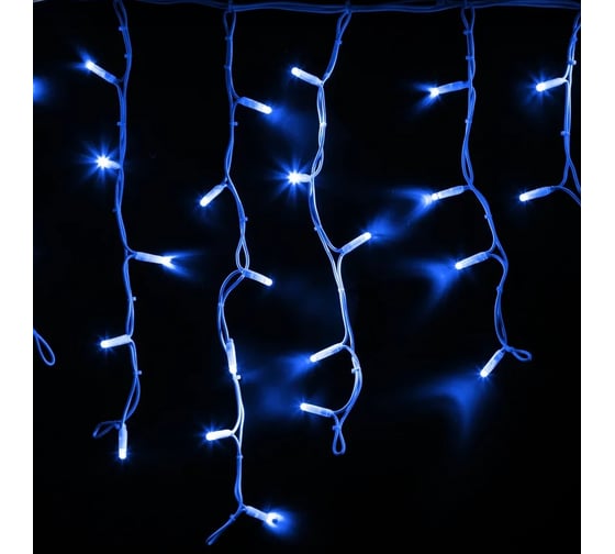 Светодиодная гирлянда NEON-NIGHT Бахрома постоянное свечение 4х0.6м 128 LED синий 255-203