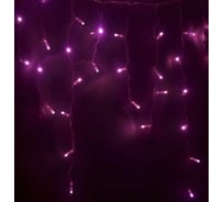 Светодиодная гирлянда NEON-NIGHT Бахрома постоянное свечение 4.8х0.6м 176 LED розовый 255-148