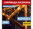 Светодиодная гирлянда NEON-NIGHT Бахрома постоянное свечение 4х0.6м 128 LED жёлтый 255-201 2