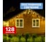 Светодиодная гирлянда NEON-NIGHT Бахрома постоянное свечение 4х0.6м 128 LED жёлтый 255-201 3