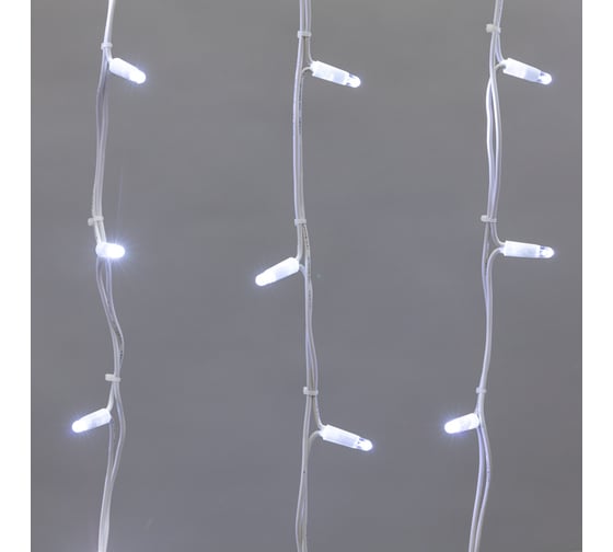 Светодиодная гирлянда NEON-NIGHT Бахрома постоянное свечение 5.6х0.9м 240 LED белый 255-285