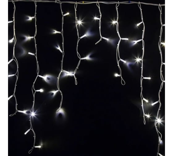 Светодиодная гирлянда NEON-NIGHT Бахрома постоянное свечение 5.6х0.9м 240 LED белый 255-285