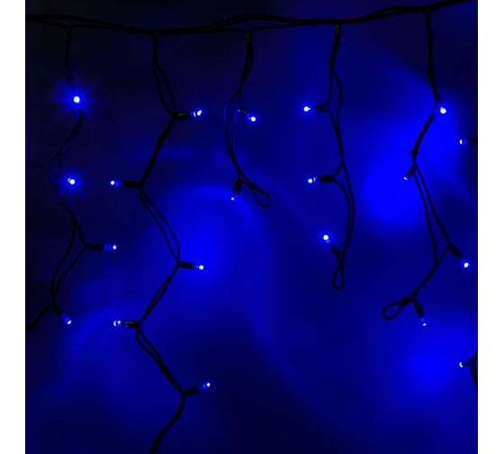 Светодиодная гирлянда NEON-NIGHT Бахрома постоянное свечение 5.6х0.9м 240 LED синий 255-243