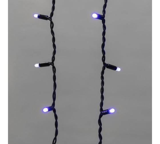 Светодиодная гирлянда NEON-NIGHT Бахрома с эффектом мерцания 4х0.6м 128 LED синий 255-233