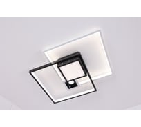 Потолочная светодиодная люстра Schaffner Ornato 2846-500, цвет белый/черный. Люстра с пультом управления, освещение до 15 кв.м, мощность 107 Вт Ornato 2846-500 WH+BK