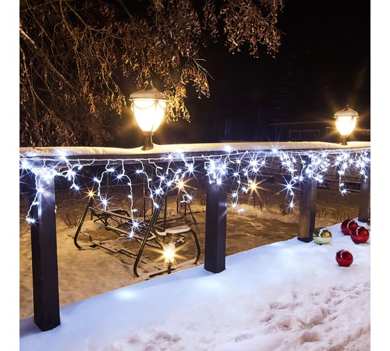 Светодиодная гирлянда NEON-NIGHT Бахрома с эффектом мерцания 4.8х0.6м 176 LED 255-165
