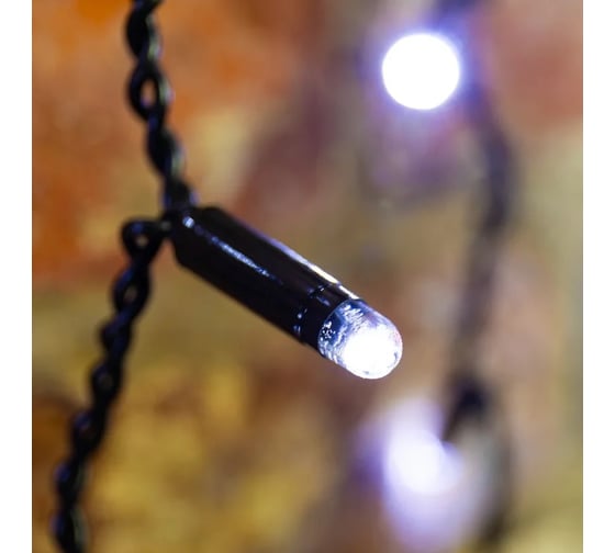 Светодиодная гирлянда NEON-NIGHT Дождь с эффектом водопада 2х6м 1500 LED, черн провод, белый 235-265
