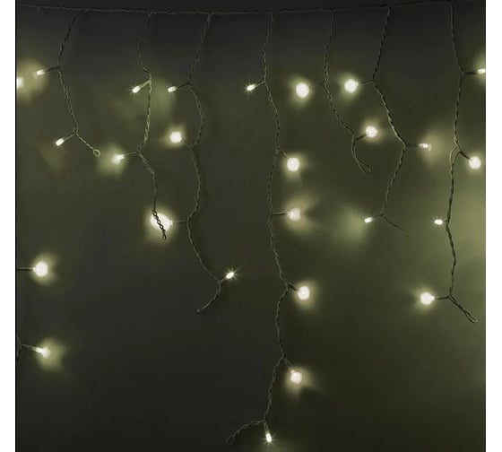 Светодиодная гирлянда NEON-NIGHT Бахрома с эффектом мерцания 5.6х0.9м 240 LED тёплый-белый 255-266