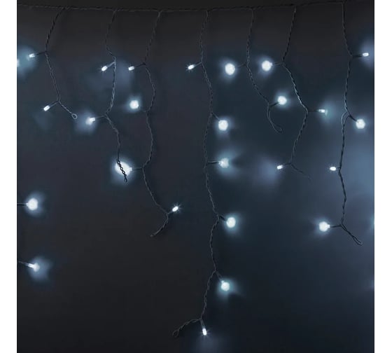 Светодиодная гирлянда NEON-NIGHT Бахрома с эффектом мерцания 5.6х0.9м 240 LED белый 255-265