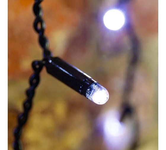 Светодиодная гирлянда NEON-NIGHT Дождь с эффектом водопада 2х9м 2200 LED, черн провод, белый 235-275