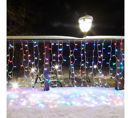 Гирлянда Neon-Night Занавес 2х1,5м, 300 LED RGB, прозрачный ПВХ, IP65, нужен контроллер 245-309