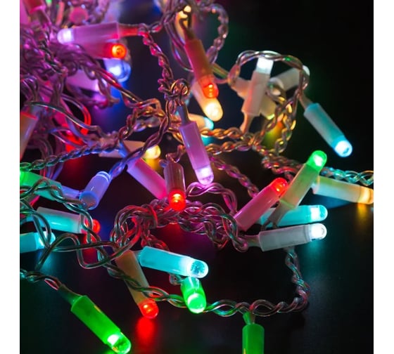 Светодиодная гирлянда NEON-NIGHT Дождь свечение с динамикой 2х3м 600 LED прозр провод RGB 245-319