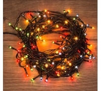 Светодиодная гирлянда NEON-NIGHT Твинкл-Лайт 5м, 100 ламп накаливания, мультиколор 303-110