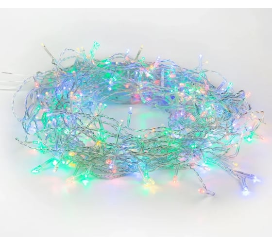 Светодиодная гирлянда-нить Neon-Night 8 режимов 10м 80LED прозр провод мультиколор 303-189