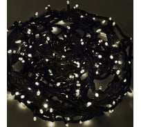 Светодиодная гирлянда NEON-NIGHT Твинкл-Лайт 8 режимов, 20м, 240 LED, черный каучуковый провод, белый 303-325