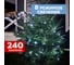 Светодиодная гирлянда NEON-NIGHT Твинкл-Лайт 8 режимов, 20м, 240 LED, черный каучуковый провод, белый 303-325 3