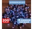 Светодиодная гирлянда-нить Neon-Night 8 режимов 20м 200 LED тёмно-зеленый провод белый 303-106 3