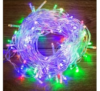 Светодиодная гирлянда-нить Neon-Night 8 режимов, 15м, 120 LED, прозрачный провод, мультиколор 303-199