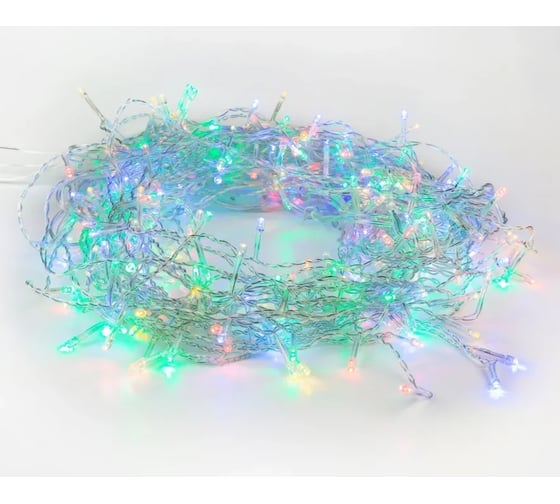 Светодиодная гирлянда-нить Neon-Night 8 режимов, 15м, 120 LED, прозрачный провод, мультиколор 303-199