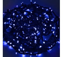 Светодиодная гирлянда NEON-NIGHT Твинкл-Лайт 8 режимов, 20м, 240 LED, черный каучуковый провод, синий 303-323
