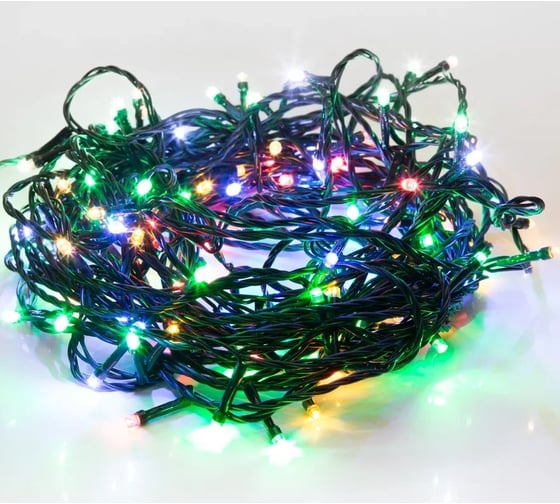 Светодиодная гирлянда-нить Neon-Night 8 режимов, 20м, 160 LED, мультиколор 303-119