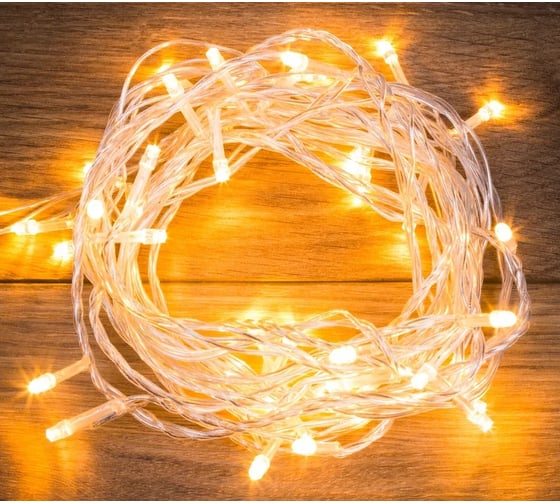 Гирлянда твинкл лайт Neon-Night 4м, прозрачный ПВХ, 25 LED тёплый белый 303-166