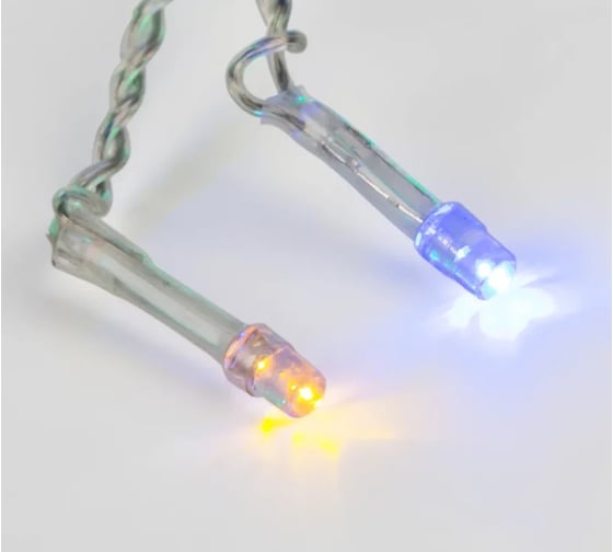 Светодиодная гирлянда-нить Neon-Night 8 режимов, 6м, 40 LED, прозрачный провод, мультиколор 303-179
