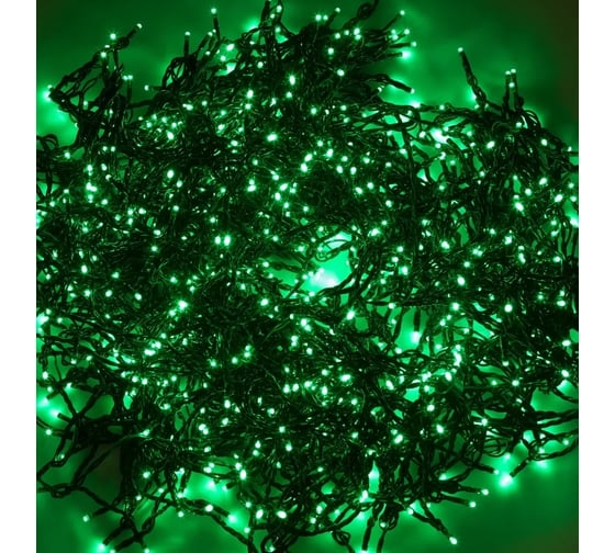 Светодиодная гирлянда-нить Neon-Night 5 нитей по 20м 665 LED зеленый 323-604