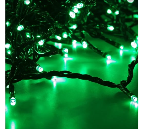 Светодиодная гирлянда-нить Neon-Night 5 нитей по 20м 665 LED зеленый 323-604