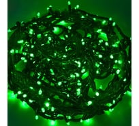Светодиодная гирлянда NEON-NIGHT Твинкл-Лайт 8 режимов, 20м, 240 LED, черный каучуковый провод, зелёный 303-324