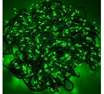 Светодиодная гирлянда NEON-NIGHT КлипЛайт 3 нити по 20м, 399 LED, свечение с динамикой, зелёный 323-304