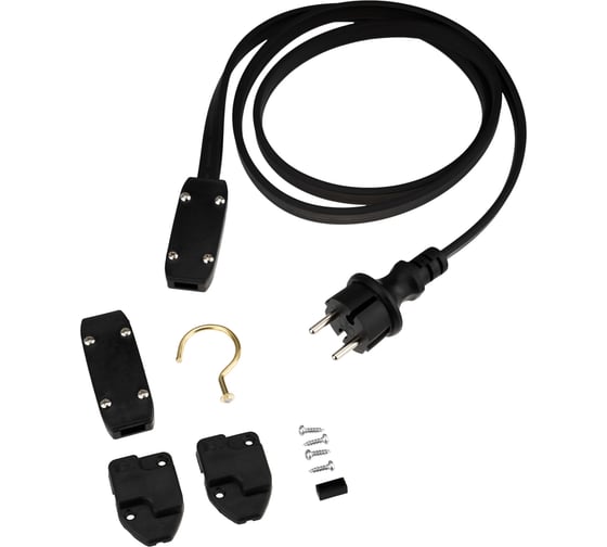 Блок питания Neon-Night для подключения двухжильной гирлянды Белт-Лайт (шнур питания 1,5м с вилкой, коннектор) 331-003 1