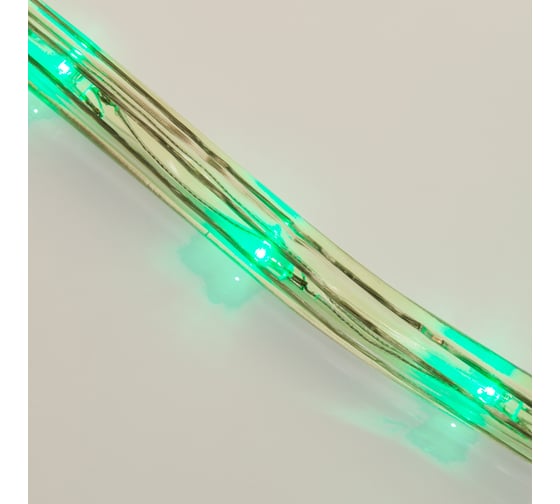 Светодиодный гибкий шнур NEON-NIGHT Дюралайт бухта 100м 36 LED с эффектом мерцания зелёный 121-254