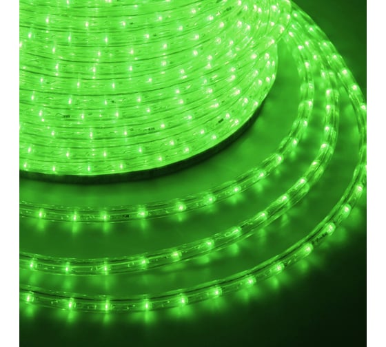 Светодиодный гибкий шнур NEON-NIGHT Дюралайт бухта 100м 30 LED/метр, зелёный 121-124-6