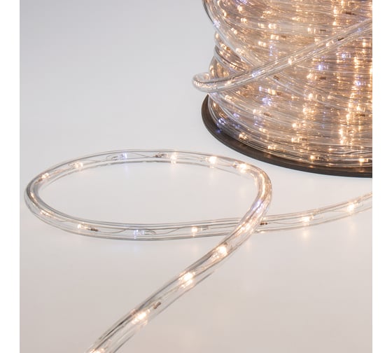 Светодиодный гибкий шнур NEON-NIGHT Дюралайт бухта 100м 36LED/метр с эффектом мерцания белый 121-256