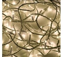 Светодиодная модульная гирлянда NEON-NIGHT Дюраплей 20м 200 LED, белый провод, тёплый белый 315-126