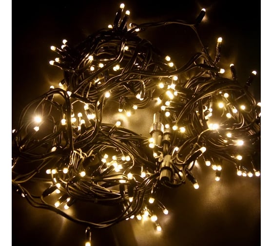 Светодиодная модульная гирлянда NEON-NIGHT Дюраплей 20м 200 LED, жёлтый 315-151 1