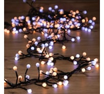 Светодиодная гирлянда NEON-NIGHT Мишура 8 режимов, 3м, 288 LED, тёплый-белый + белый 303-608