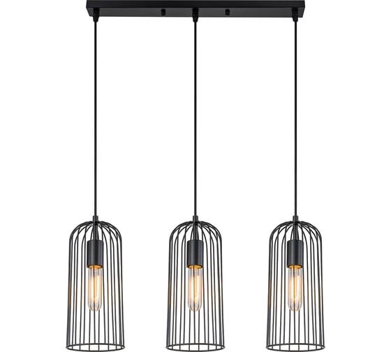Подвесной светильник ESCADA E27*60W Black 10198/3S