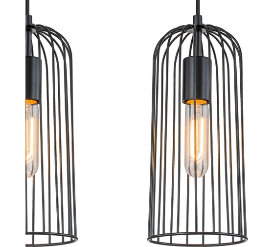 Подвесной светильник ESCADA E27*60W Black 10198/3S