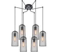 Подвесной светильник ESCADA E27*60W Black 10198/6