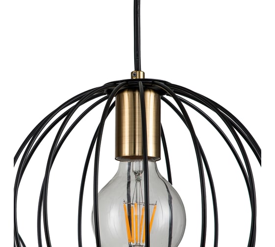 Подвесной светильник ESCADA E27*60W Black/Brass 10176/3S