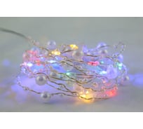 Декоративная гирлянда СТАРТ 20led 1 реж 2аа 2,3 м бусины мульти 17532