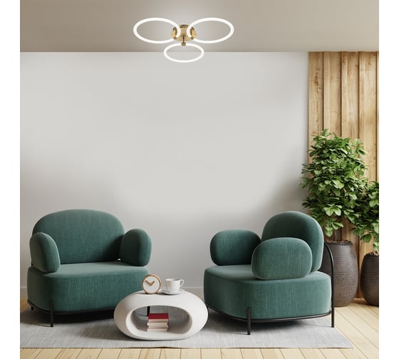 Потолочный светильник ESCADA 10279/3 LED*84W Brass 10279/3LED