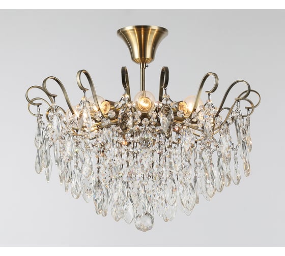 Потолочный светильник ESCADA E14*40W Antique brass 664/8P